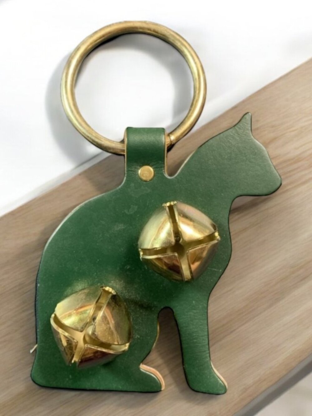 Handmade Amish CAT Leather BELLS